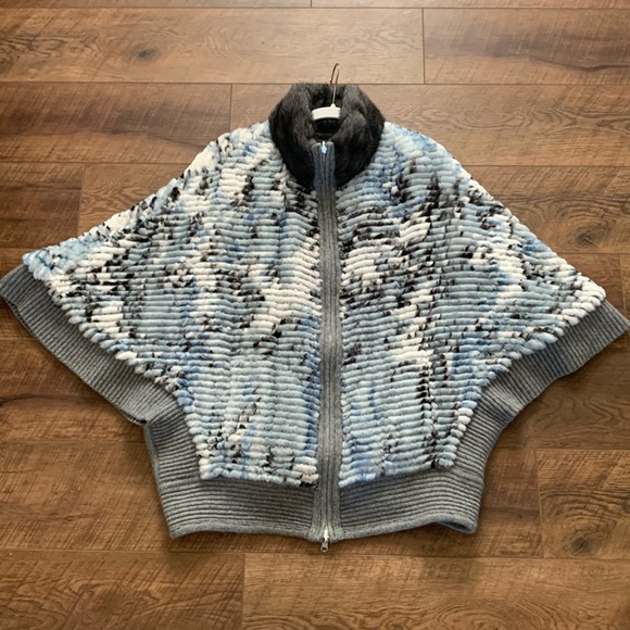 Mink and Rabbit Shearling Reversible Jacket. Like new. - Picture 1 of 17